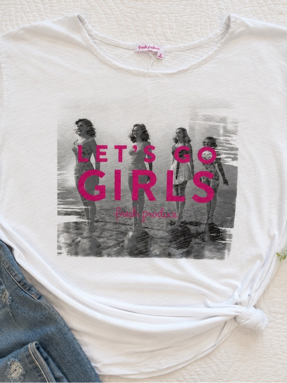 Fresh Produce “LET'S GO GIRLS” Graphic Tee